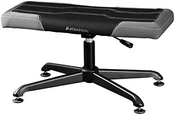 BOT-700- Игровой пуфик, широкий, Игровое кресло, подставка для ног, черный, Ширина 28,0 дюйма (71 см)