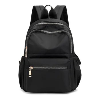Оксфордский повседневный женский рюкзак, черные водонепроницаемые нейлоновые школьные сумки для девочек-подростков, Модная дорожная сумка Mochila