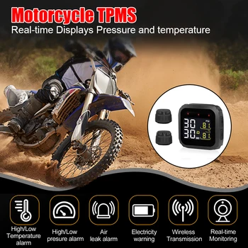 Цифровой тестер TPMS для мотоцикла M3, 2 датчика, система контроля давления в шинах, Тест шин, Водонепроницаемый дисплей, аксессуары для мотоциклов