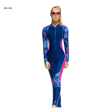 Серфинг, плавание, дайвинг с длинным рукавом, застежка-молния спереди для водных видов спорта, полный комплект M89D