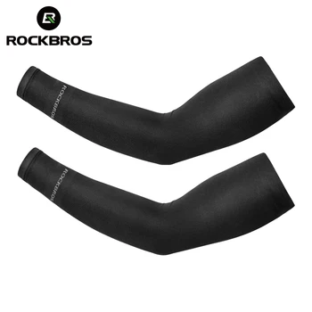 ROCKBROS Ледяные Тканевые грелки для бега Рукава для рук защищают от ультрафиолета Баскетбол Кемпинг Верховая Езда Спортивная одежда на открытом воздухе Защитное снаряжение