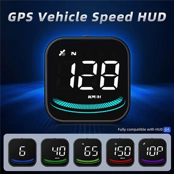 Автомобильный HUD-дисплей со скоростью миль в час, Цифровой GPS-Спидометр, Напоминание Об Усталости При Вождении, Сигнализация о Превышении скорости или для всего автомобиля