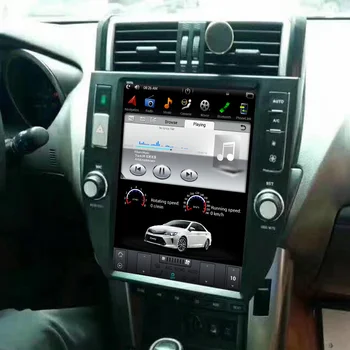 15-дюймовый Экран PX6 Tesla Восьмиядерный 4 ГБ ОЗУ 64 ГБ ПЗУ Android Автомобильный DVD GPS Плеер Deckless Автомобильный стерео Для Toyota Prado 2014-2017