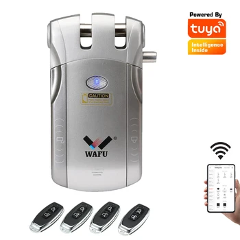 SmartLife Tuya APP WiFi Беспроводной пульт дистанционного управления Электрический замок Невидимый вход без ключа для домашнего использования
