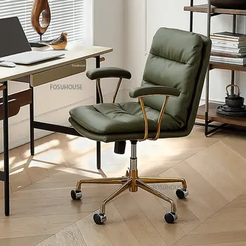 Офисное кресло Nordic из микрофибры для офисной мебели, спинка, подлокотник, компьютерные стулья, Офисные стулья с подъемным механизмом для отдыха