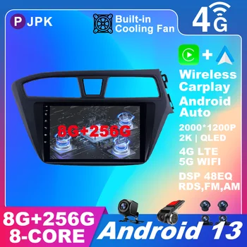 9 Дюймов Android 13 Для Hyundai i20 С Правым Рулем 2014-2017 Автомобильный Радиоприемник Авторадио Навигация GPS Мультимедиа QLED 4G LTE BT WIFI