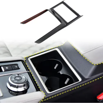 Автомобильный подстаканник Рамка Крышка с рисунком из углеродного волокна Глянцевая замена для Mitsubishi Outlander 2023