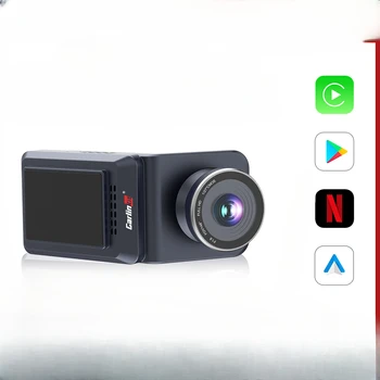 CarlinKit CarPlay Ai Dash Cam Беспроводной CarPlay Android Авторегистратор 1080P HD GPS Netflix Tv Android Box Рекордер Qualcomm 8 4G + 64G
