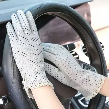 Летние Новые Солнцезащитные Перчатки Женские Летние Велосипедные Тонкие Перчатки С Сенсорным Экраном Из Ледяного Шелка для Женщин