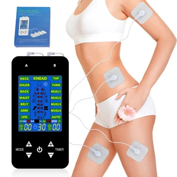 15-режимный массажер Tens Meridian Pulse, физиотерапевтические гелевые подушечки, Массажер для мышц живота, стимулятор для похудения, массажер для тела