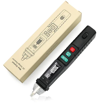 Ручка для электрического тестера Бесконтактный тестер напряжения с ЖК-дисплеем, двухдиапазонный детектор переменного напряжения 12 В / 48 В-1000 В