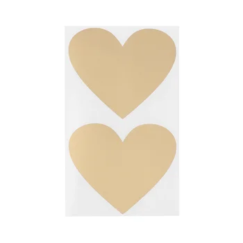 50ШТ Скретч-Наклейки в форме Сердца Креативные DIY Scratch Surprise Наклейки с Покрытием Scratch для Друзей Вечеринки Золотой