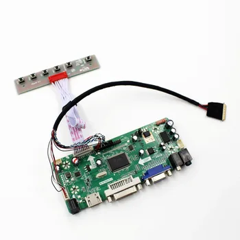 Плата ЖК-контроллера VGA DVI AUIDIO, совместимая с HDMI Плата драйвера для 15,6 дюймов 1366X768 LP156WH3-TLBC easy diy