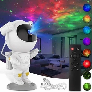 Портативный Многофункциональный проектор астронавта Звездного неба, светильник для декора комнаты, Украшение спальни, Декоративный