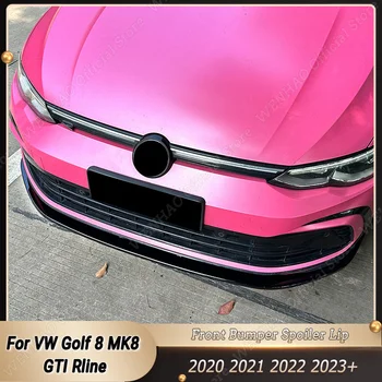 Maxton Style 3шт Сплиттер Переднего Бампера Автомобиля Для Губ Обвес Спойлер Диффузор Крышка Для VW Golf 8 MK8 GTI Rline 2020 2021 2022 2023+