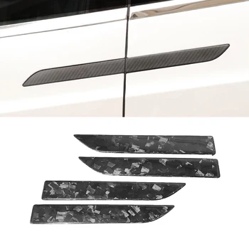 Накладка внешней дверной ручки автомобиля из кованого углеродного волокна для Tesla Model X 2017-2022