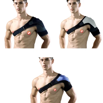 Резиновый плечевой бандаж Защита от давления Поддержка стабильности плеча Теплое Регулируемое обезболивающее Эластичная реабилитационная терапия