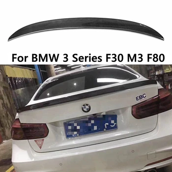 Для BMW 3 Серии F30 F35 и M3 F80 Седан 3D Стиль Карбоновый Задний Спойлер Крыло Багажника 2011-2019 FRP Кованый карбон