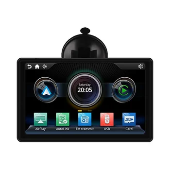 7-дюймовый Универсальный автомобильный смарт-радио Мультимедийный плеер с сенсорным экраном Беспроводной Bluetooth Carplay Портативный Подвесной плеер