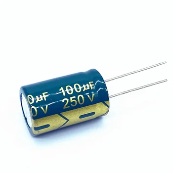 100 шт./лот высокочастотный низкоомный 250 В 100 МКФ 250 В 100 МКФ алюминиевый электролитический конденсатор размером 16*25 20%