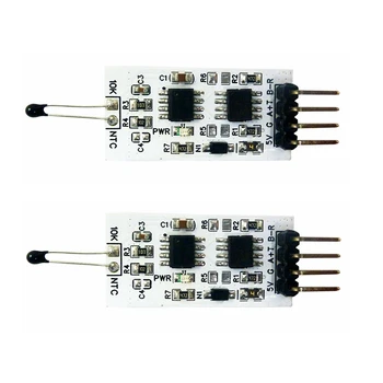 2 ШТ мини RS485 Температурный Коллектор Modbus RTU Модуль RS232 (TTL) 10K 3950 NTC Термисторный Резистор заменить DS18B20 PT100