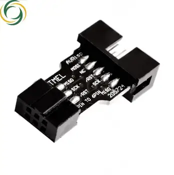 Плата адаптера с 10 контактами на 6 контактов для AVRISP MKII USBASP STK500 высокого качества