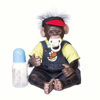 46 СМ Возрожденная Обезьяна Детские Орангутанги Реалистичная Мягкая На Ощупь Кукла С Мягким Телом Коллекционные Художественные Подарки для Взрослых