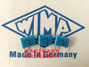 Бесплатная доставка 10шт/30шт WIMA Германия синий конденсатор FKS3 100V 0.033МКФ 100V 333 33nf P = 10 мм