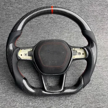 Автомобильные аксессуары Bondvo Высокое качество Подходит для Honda Аксессуары для интерьера Решетка Радиатора Рулевое колесо из углеродного волокна