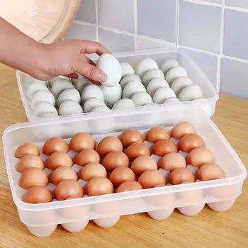 Ящик для хранения, большая емкость для кухни, контейнер для хранения яиц из полипропилена, Холодильник для яиц на кухне