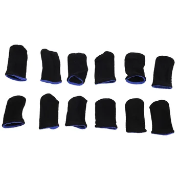 18-контактные накладки для пальцев из углеродного волокна для мобильных игр PUBG (12 шт.)