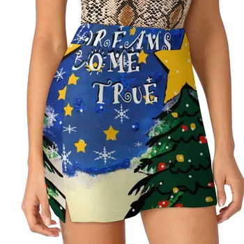 пусть ваши рождественские мечты сбудутся Светонепроницаемая брючная юбка одежда Женская юбка