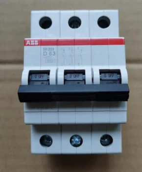 1 шт. Оригинальный миниатюрный автоматический выключатель ABB SH203-D63 3P 63A, бесплатная доставка
