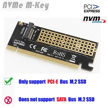 M2 SSD NVMe для PCI Express 3,0x4 X16 Карта M Ключ PCIE для M2 Адаптер Поддержка PCI-E 3,0x4 2230 2242 2260 2280 Размер m.2 ПОЛНАЯ скорость