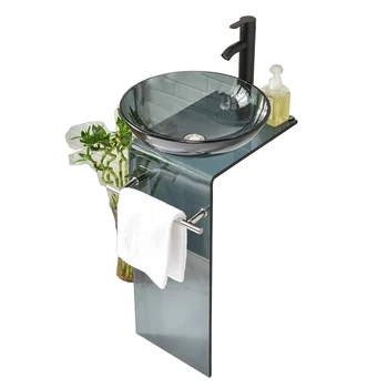 Межплатформенный умывальник для мытья стекла, комбинированный шкаф для умывальника в ванной комнате, напольная раковина на балконе
