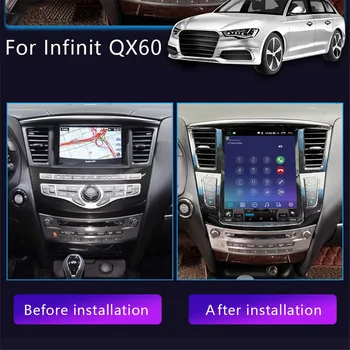 Для Infiniti QX60 JX35 2014-2019 Автомобильный Радиоприемник Android 12 Автонавигация GPS Стерео Видеоплеер DVD Мультимедиа Авторадио 4G