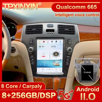 Мультимедийная стереосистема Carplay 2 Din Android 11 Tesla Screen для Lexus ES 2005 2006 2007 2008 2009, головное устройство GPS Navi Radio Player