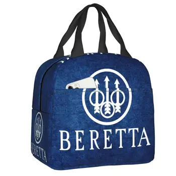 Термоизолированная сумка для ланча Beretta, женская сумка для любителей военного оружия, портативный ланч-бокс для пикника на открытом воздухе, Многофункциональные сумки для еды