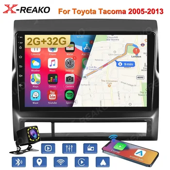 X-REAKO Автомобильный Радио Мультимедийный Плеер 9 дюймов Android 12 Carplay Автомобильный Радиоприемник Стерео GPS Navi Плеер WIFI Для Toyota Tacoma 2005-2013