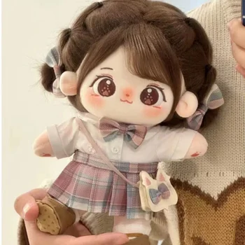 Запас хлопчатобумажных кукол Miaomiao 20 см, сменная детская одежда, плюшевая кукла, фигурка Куклы, подарки для девочек