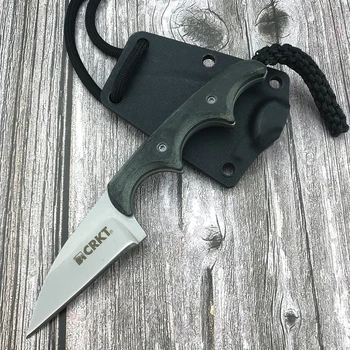 CRKT 2385 Мини карманный прямой нож для кемпинга на природе, рыболовный нож, портативное приспособление для резки в джунглях, нож в нейлоновой оболочке