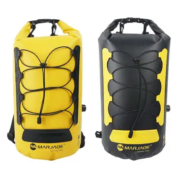 Водонепроницаемая сумка-рюкзак с плечевыми ремнями, сверхпрочные 20-литровые плавающие сумки для рыбалки, водных видов спорта, гребли на каноэ, пеших походов на открытом воздухе
