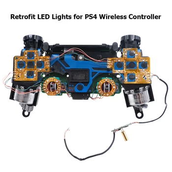 Беспроводной контроллер, замена многоцветной световой платы, модификация игровой ручки, аксессуары для светодиодной платы для контроллера PS4