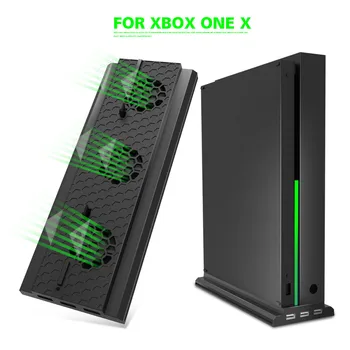 Вертикальная подставка для охлаждающего вентилятора, держатель подставки, внешний кулер, 3 USB-порта, вентиляторы для игровой консоли Xbox One X