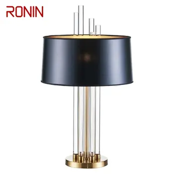 Современный креативный настольный светильник RONIN Простая хрустальная настольная лампа LED для украшения дома и спальни
