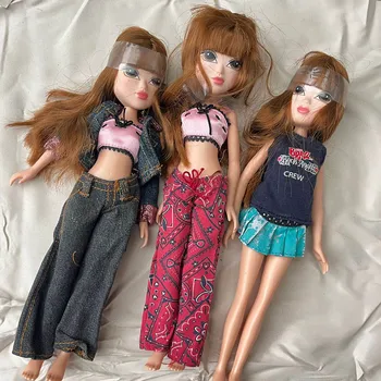 Случайный тип Набор кукол для девочек 27 см, 5 шарниров, подвижных с одеждой, игрушки для переодевания для детей
