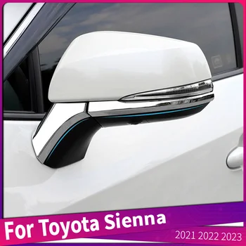 4 шт./компл. для Toyota Sienna 2021 2022 2023 Материал ABS Боковая дверь автомобиля, зеркало заднего вида, планки для покрытия, автоаксессуары