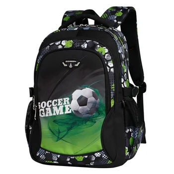 печать футбольный школьный ранец вырезать аниме рюкзак дорожная сумка футбольные школьные сумки для мальчиков-подростков mochila escolar infantil menino