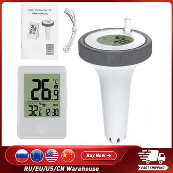 Цифровой термометр для бассейна Плавающие наружные плавающие термометры, используемые для бассейнов, ванных комнат, аквариума