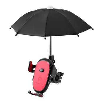 Вращающийся на 360 градусов кронштейн для мобильного телефона, держатель для велосипедного телефона с солнцезащитным козырьком, водонепроницаемый зонт, крепление для велосипедного телефона из АБС-пластика